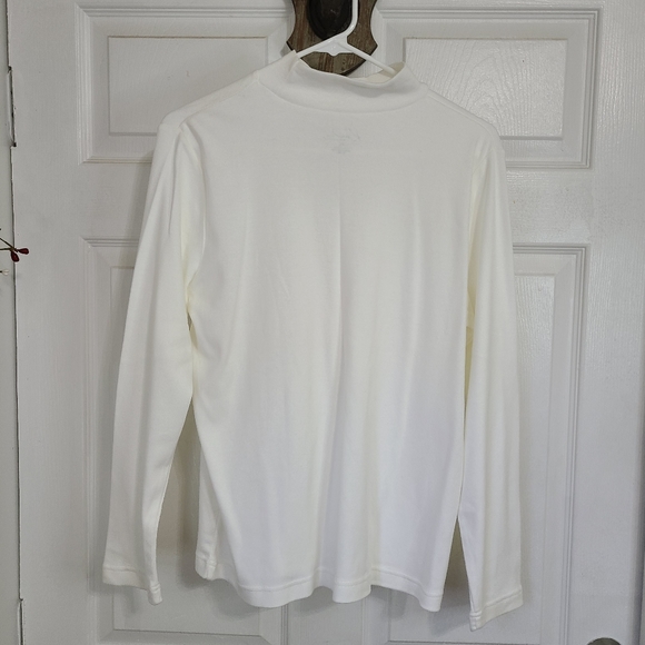 (391) Kim Rogers Petite Woman's long sleeve Activewear Turtleneck Size: PL White - Picture 10 of 16